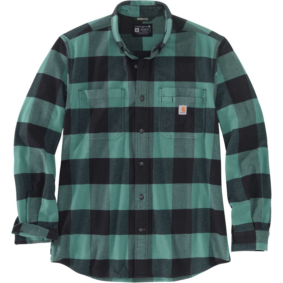 Rugged Flex Relaxed Fit MW Flannel LS Plaid Shirt - Men's