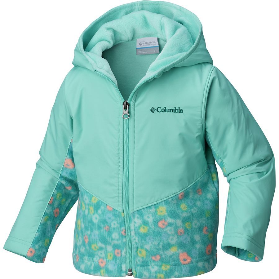Columbia Steens Mountain Overlay Hooded Fleece Jacket Toddler Girls