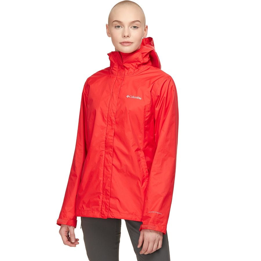 Columbia Womens Arcadia Ii Waterproof Breathable Jacket with Packable Hood