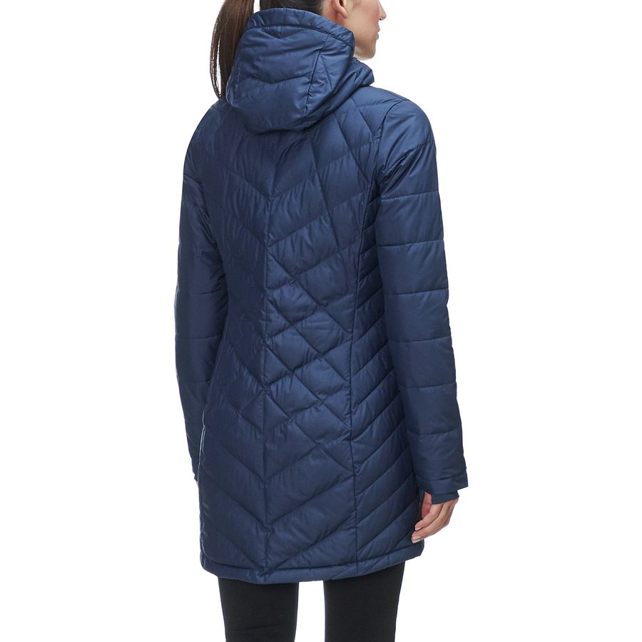 Columbia Giacca Donna Heavenly Lungo Con Cappuccio - Safari, XX-Large, Calda E Imbottita