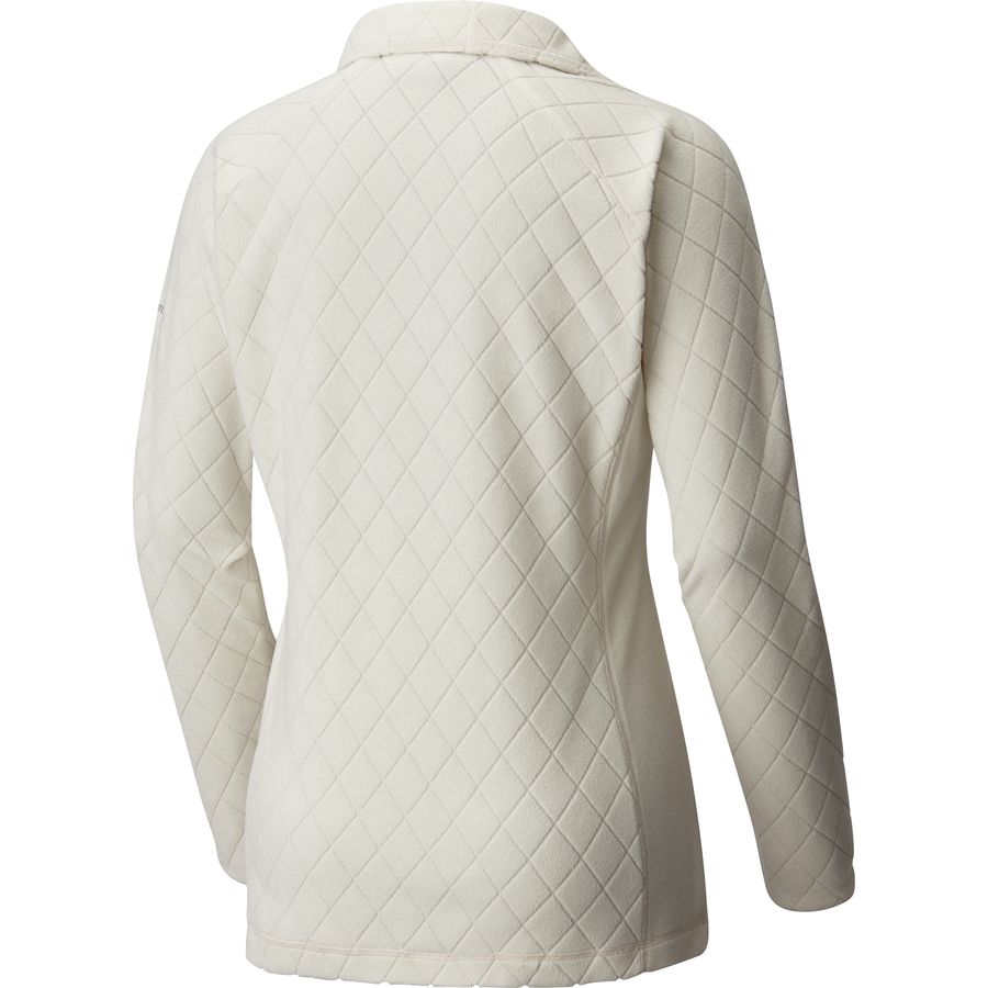 Pull Columbia Glacial 4 Print 1/2 Zip Pour Femme - Polaire Douce, Coupe Féminine, Col Montant, Stretch, Motif Imprimé