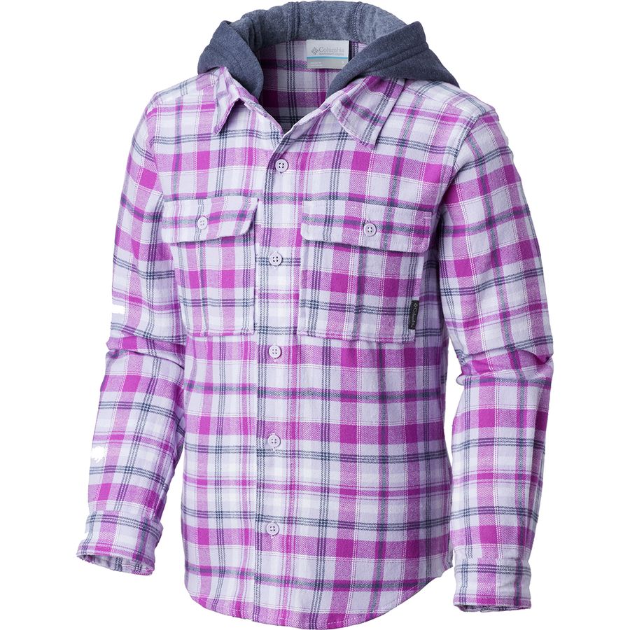 columbia hooded flannel shirt