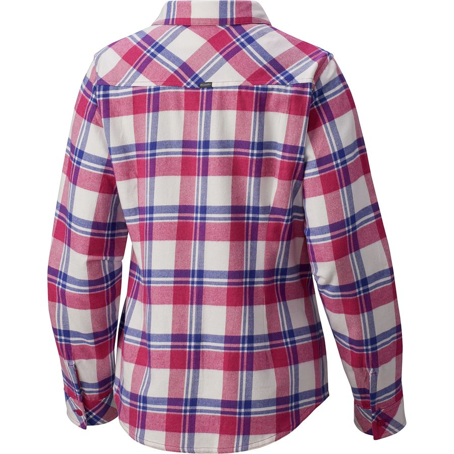 columbia hooded flannel shirt