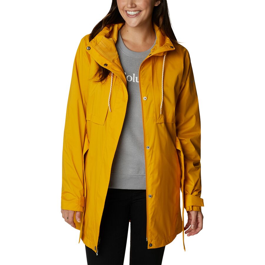 brown columbia rain jacket