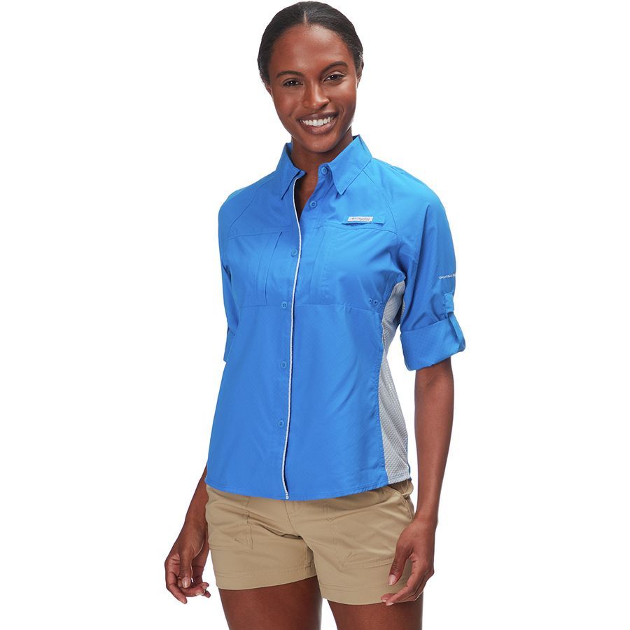 Columbia Ultimate Catch Zero - Camiseta De Manga Larga Para Mujer, Talla Grande