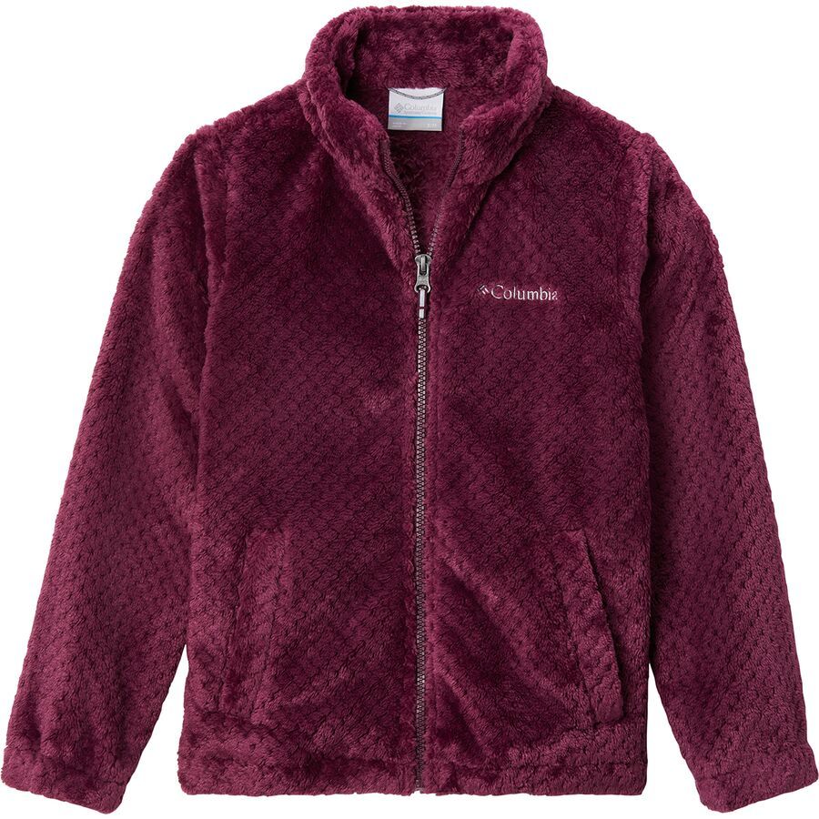 Fire Side Sherpa Hybrid Full-Zip Fleece Jacket - Girls'