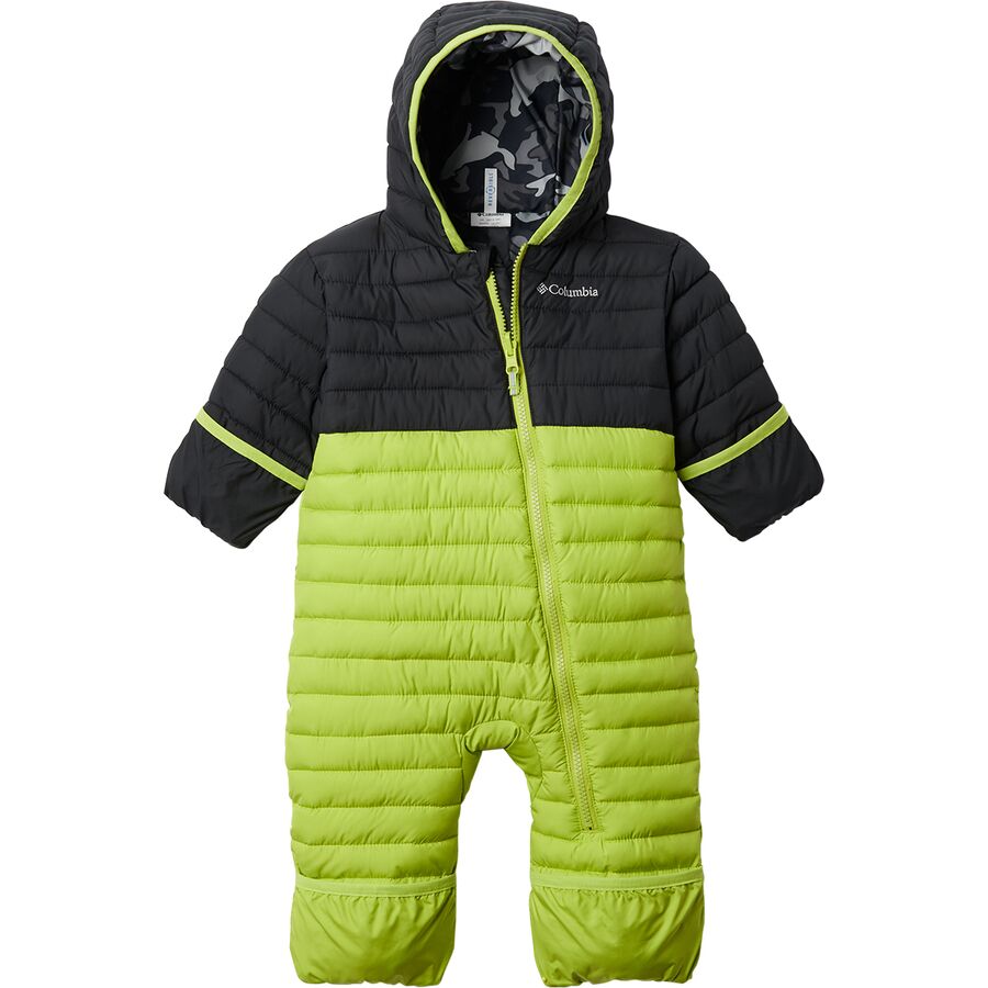 Columbia - Powder Lite Reversible Bunting - Infant Boys' - Bright Chartreuse/Black