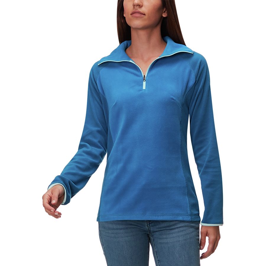 Columbia Women’s Plus-Size Glacial Fleece III 1/2 Zip Jacket – Lightweight Microfleece Layer