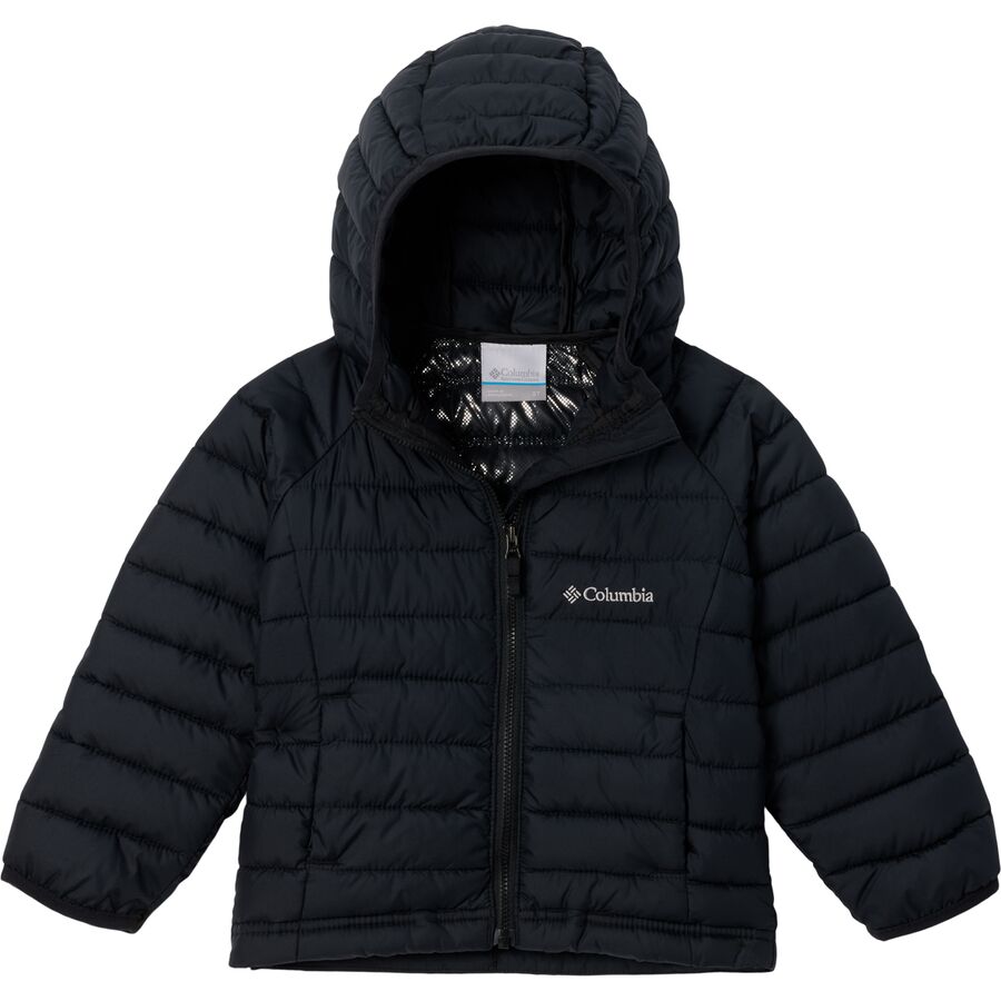 Куртка Columbia Powder Lite II Hooded для девочек-малышей, цвет: Чёрный