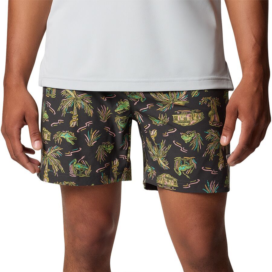 Columbia - PFG Rambler Printed 6in Water Short - Men's - Shark Everglades