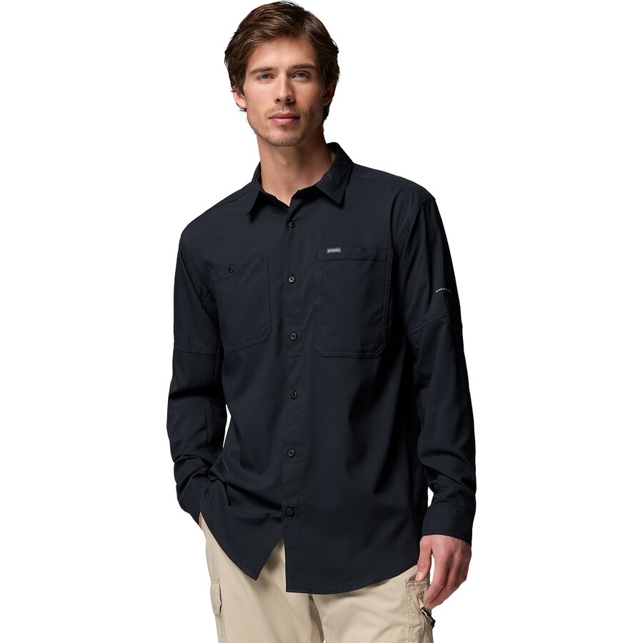 Мужская рубашка Columbia Silver Ridge Utility II Long-Sleeve, цвет: Чёрный