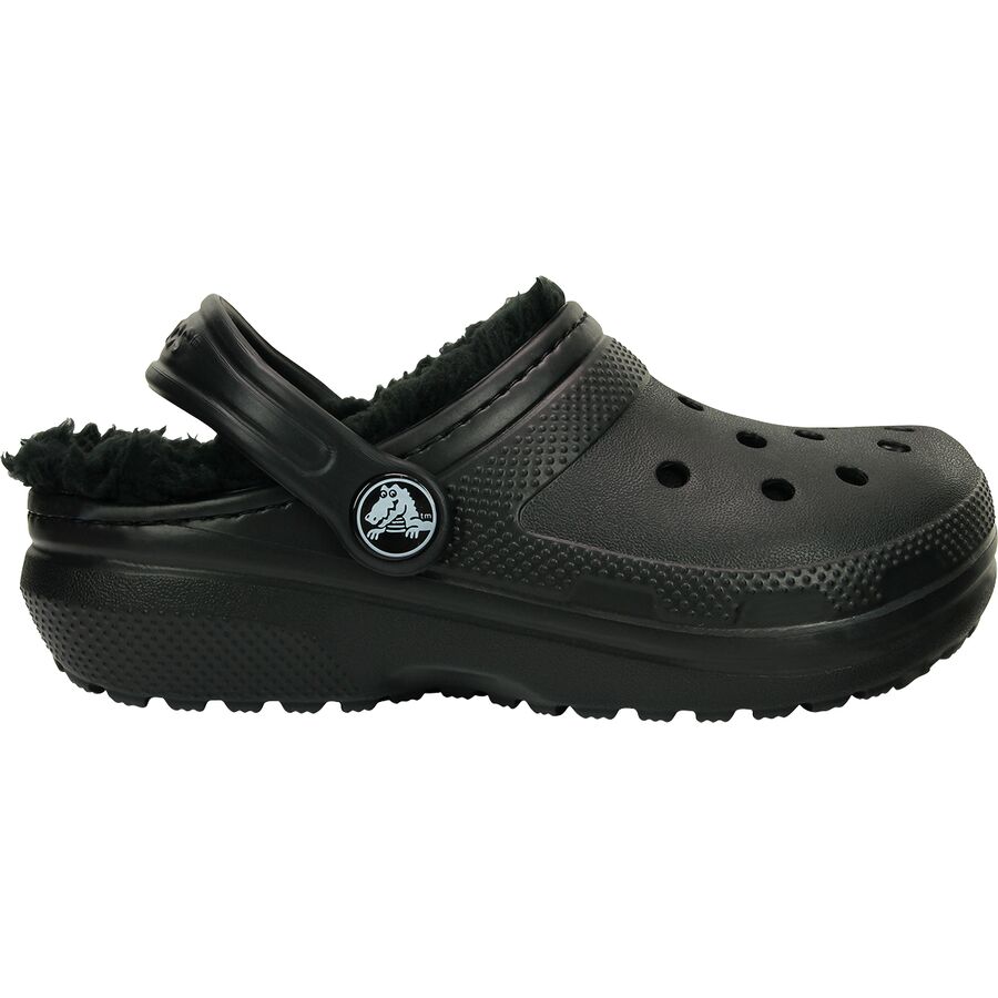 Детские сабо Crocs Classic Lined, цвет: Чёрный