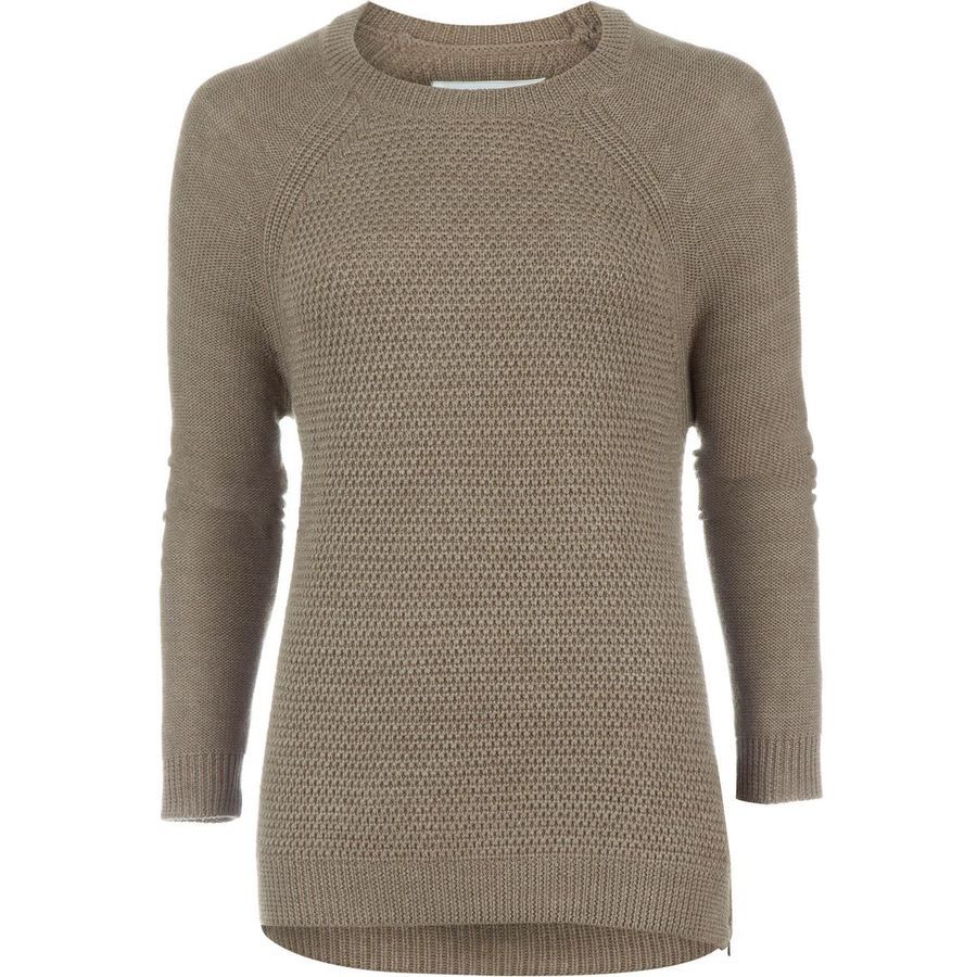 Carve Designs Women's Cayden Crew Sweater - Ribbed Mock Neck