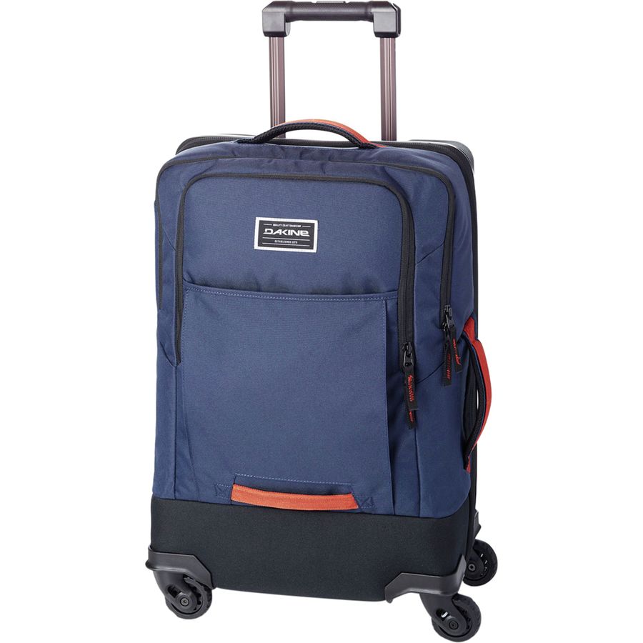 Caribee Traveller 40L Carry-On Duffle - Navy Overnight Luggage With Wheels & Laptop Sleeve