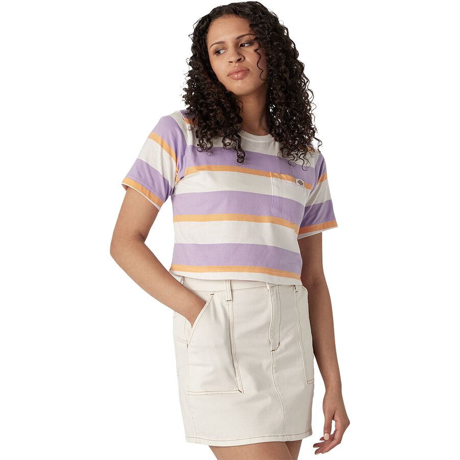 Pattern Short-Sleeve Pocket T-Shirt - Women's