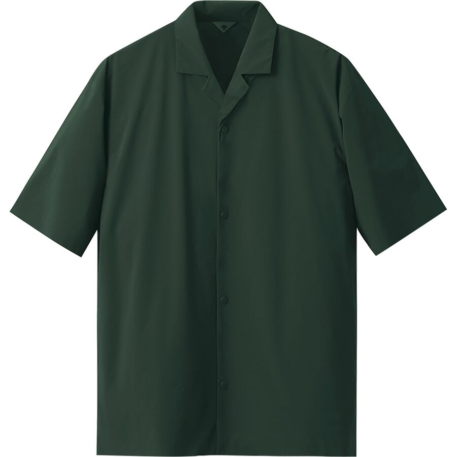 Untrimmed Half-Sleeve Open Collar Shirt - Men's