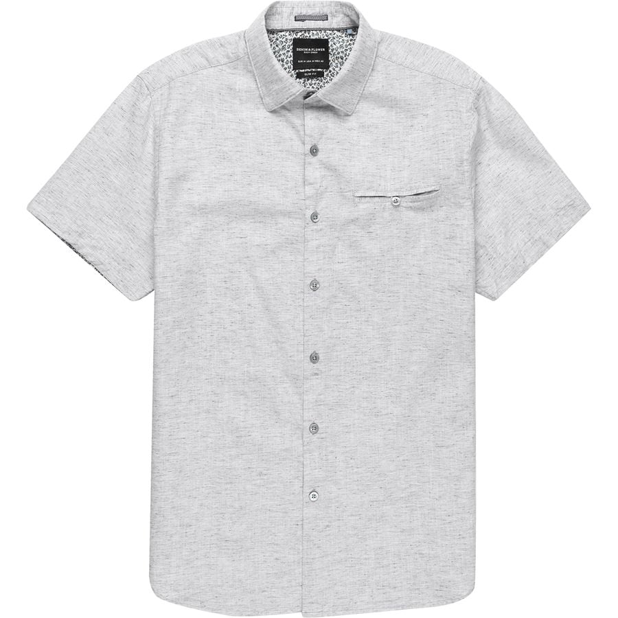 Denim and Flower Solid Short-Sleeve Button-Up Shirt - Men's | Steep & Cheap