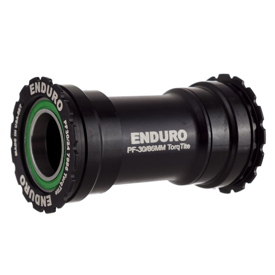 Enduro Bearings - TorqTite PF 386EVO to 24mm A/C Steel Bearing Bottom Bracket - Black