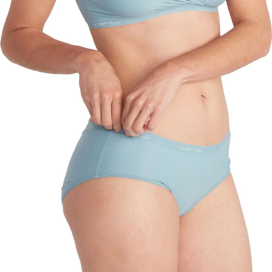 ExOfficio Give-N-Go 2.0 Boxer Uomo - 2 Paia, Steel Onyx/Nori, Taglia Media, In Nylon E Lycra