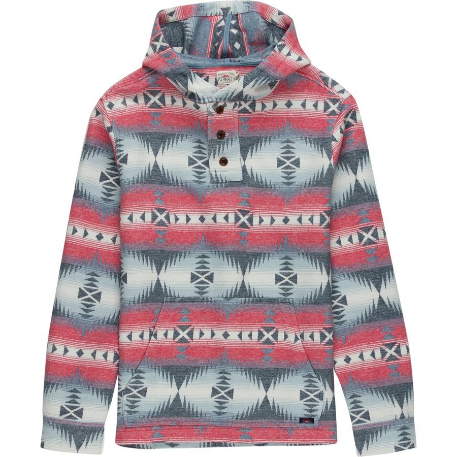 Faherty Pacific Hooded Poncho - Mens