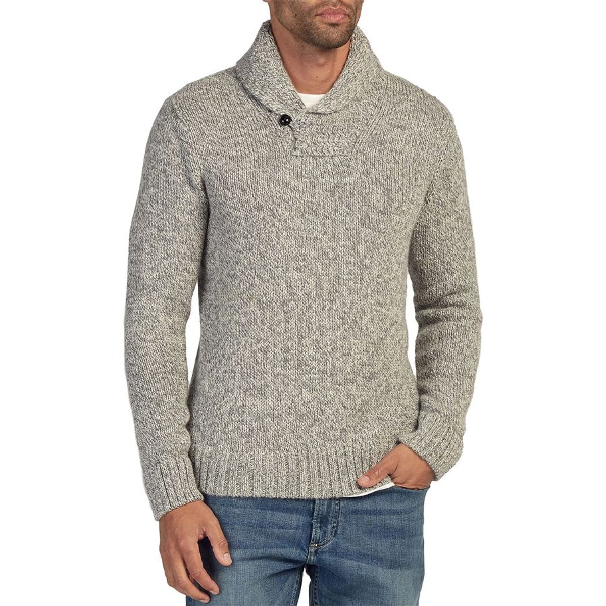 Faherty Alpaca Shawl Collar Sweater - Men's - Clothing