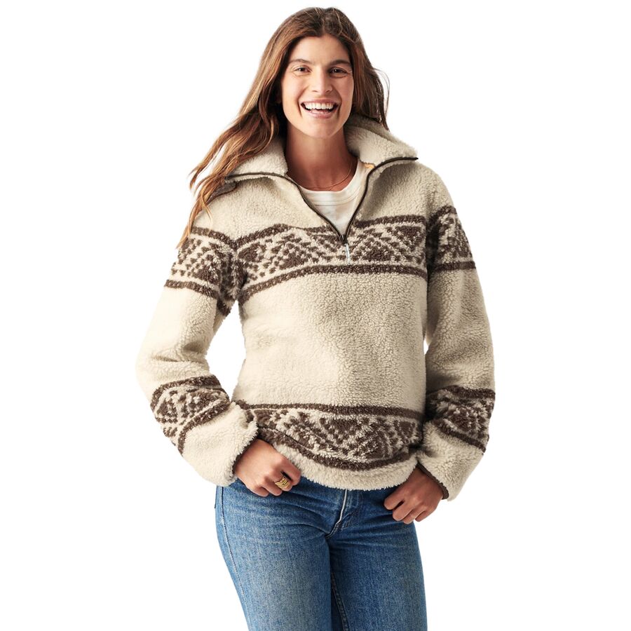 Faherty B Yellowtail X Sherpa Half-Zip Sweater - Women's - Clothing