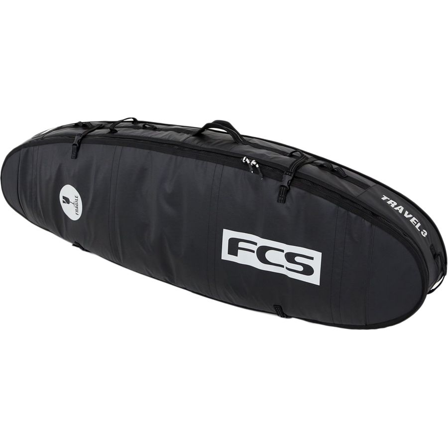 FCS - Travel 3 Fun Board Surfboard Bag - Black/Grey