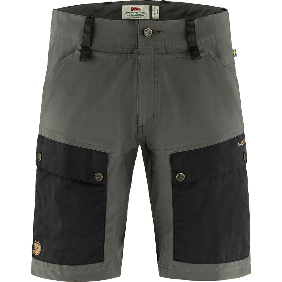 Мужские шорты Fjallraven Keb, цвет: Чёрный / Каменный серый