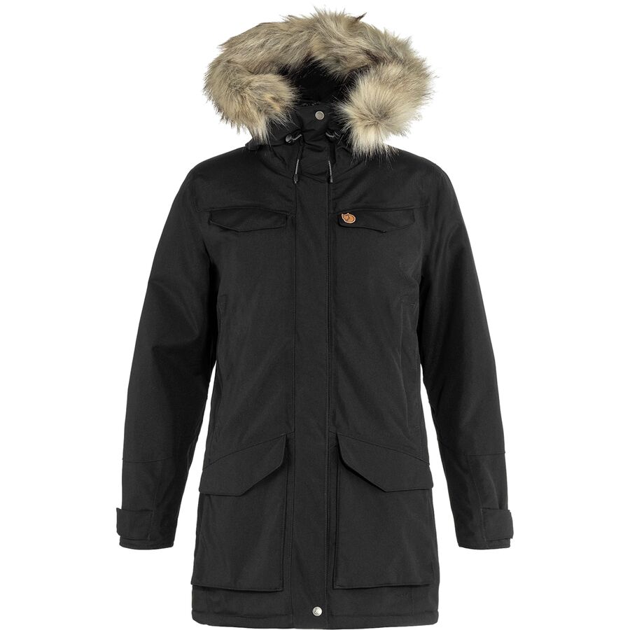 Женская куртка Fjallraven Nuuk Insulated, цвет: Чёрный