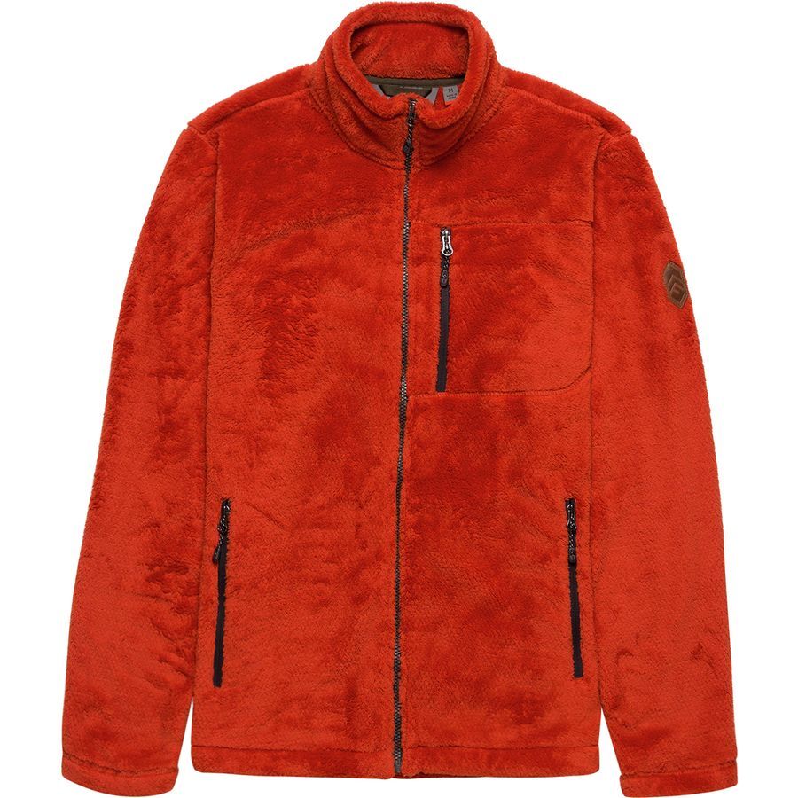 Free Country Solid Fleece Jacket with Front Zipper Pocket Men's