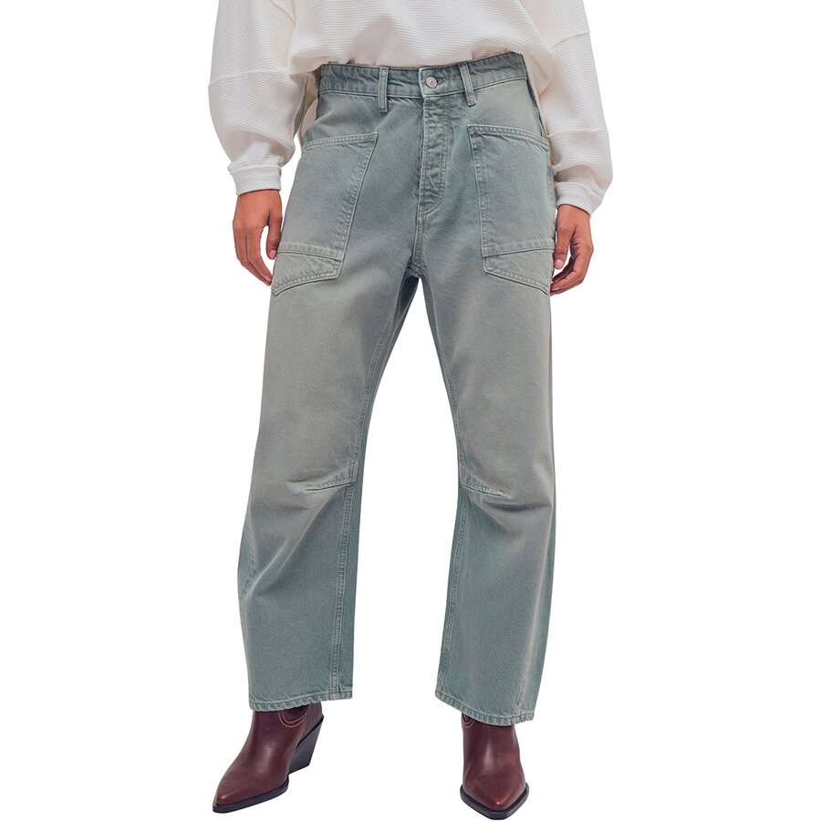 Женские брюки Free People Minimalist Moxie Boyfriend, цвет: Aloe