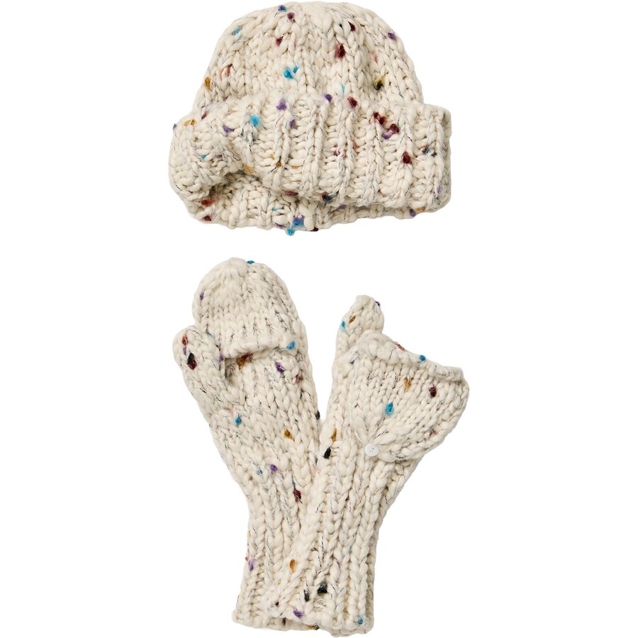 Speckled Cph Beanie And Glove Set - Women's