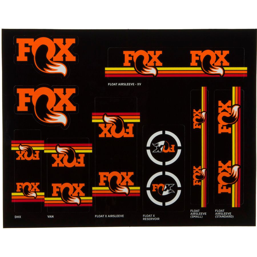 Motorcycle Shocks Fox Racing Shox Heritage Fork And Shock Decal