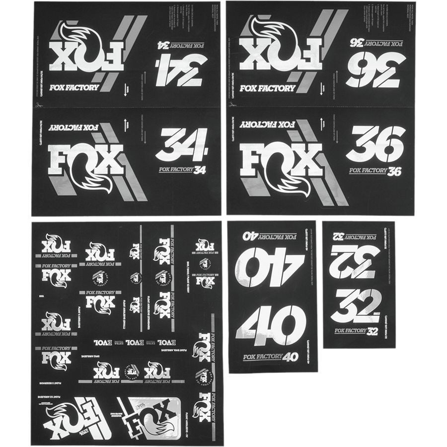 FOX Racing Shox Heritage Fork and Shock Decal Kit