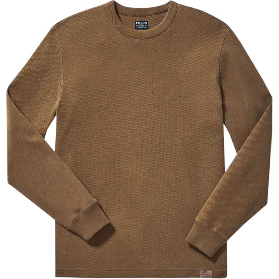 thumbnail image 2 of Men's Warm Thermal Shirt - Long Sleeve Waffle Knit Crewneck (S-3XL) 2 of 5