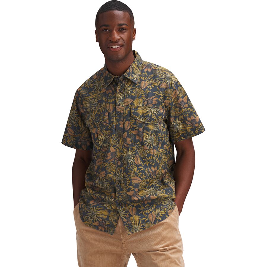 Washed Short-Sleeve Feather Cloth Shirt - Men’s