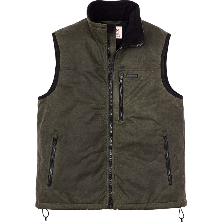 Мужской жилет Filson Tin Cloth Insulated, цвет: Зелёный