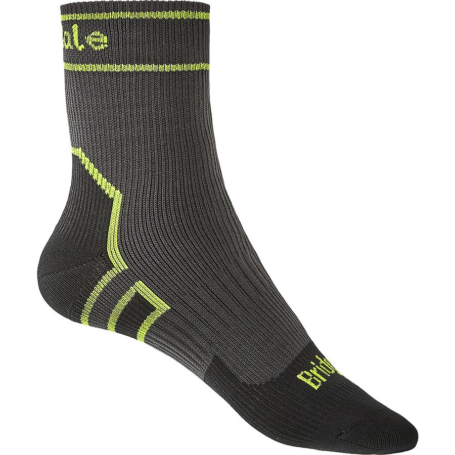 Bridgedale - Stormsock Lightweight Ankle Sock - Dark Grey/Lime
