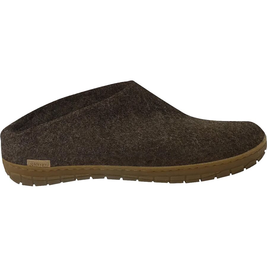 Тапочки Glerups The Slip-On Rubber, цвет: Коричневый / Медовый каучуковый