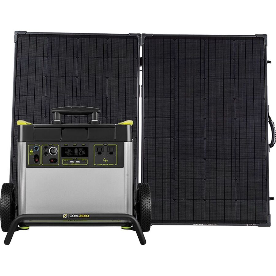 Yeti 3000X + Boulder 200 Briefcase Solar Generator Kit