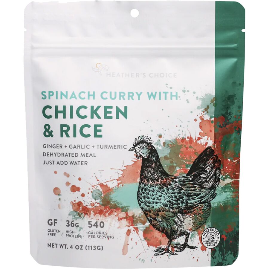 Spinach Curry with Chicken & Rice