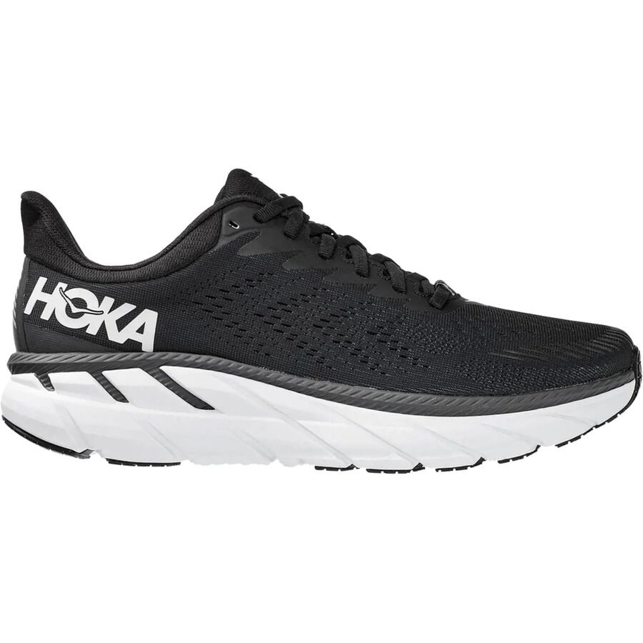 Soft and Light Hoka Mens Clifton 7 Wide Road Running Shoe