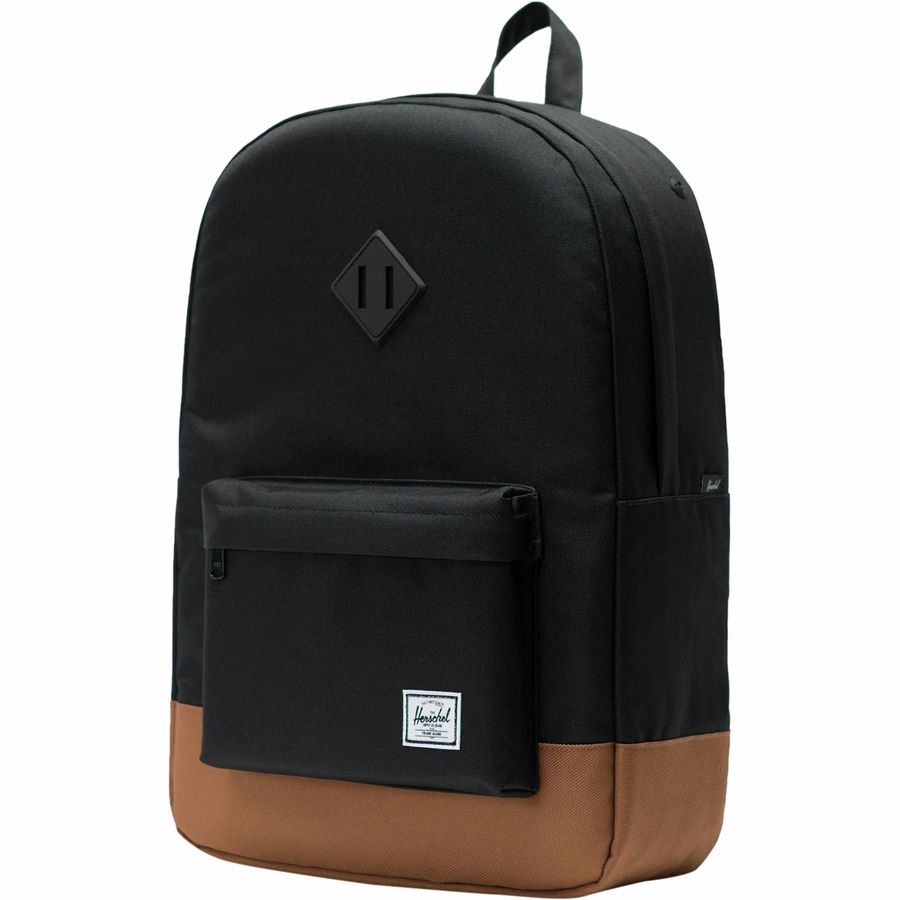 Herschel Supply - Heritage 21.5L Backpack - Black/Saddle Brown