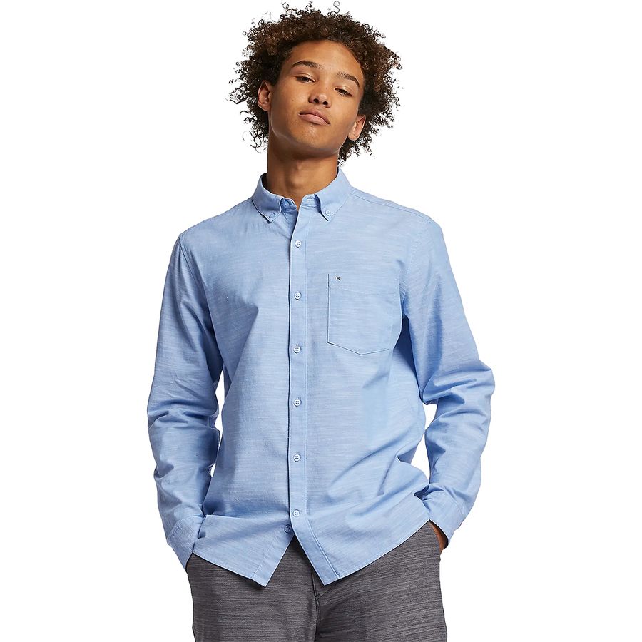 Hurley - One & Only 2.0 Long-Sleeve Shirt - Men's - Blue Ox