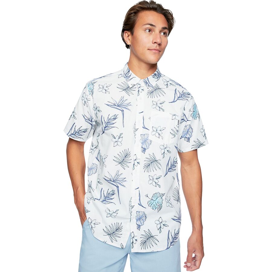 Hurley - Kona Stretch Floral Short-Sleeve Shirt - Men's - Sail