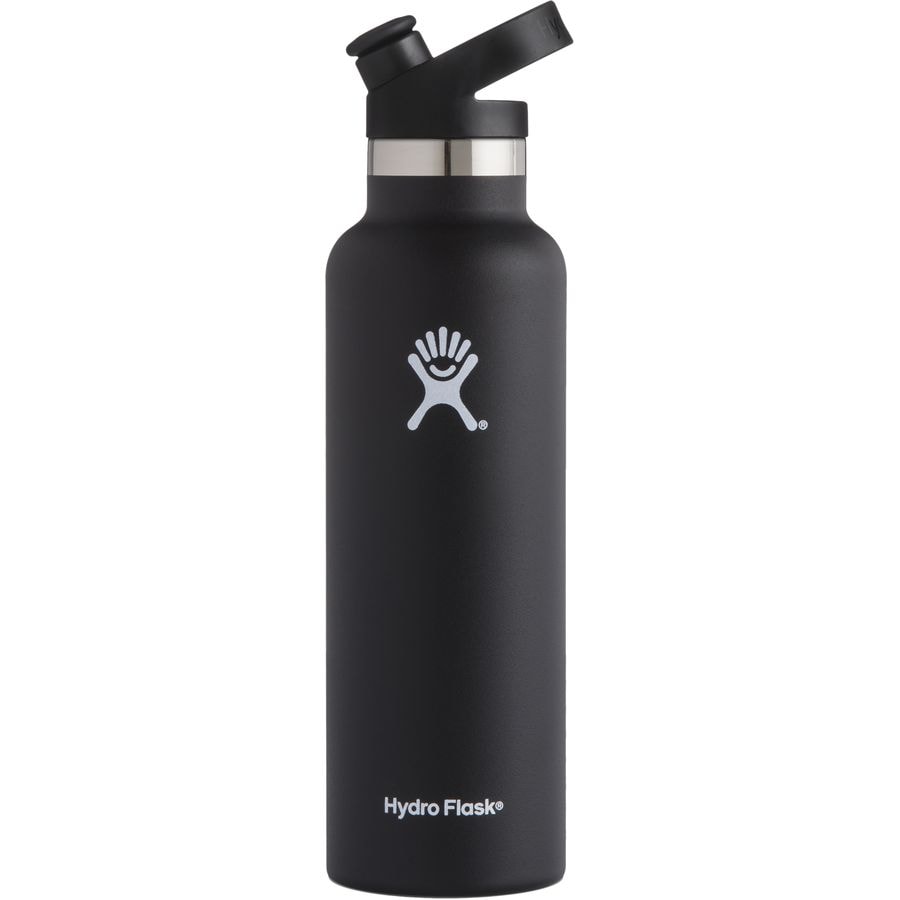Hydro Flask - 21oz Standard Sport Cap Water Bottle - Black