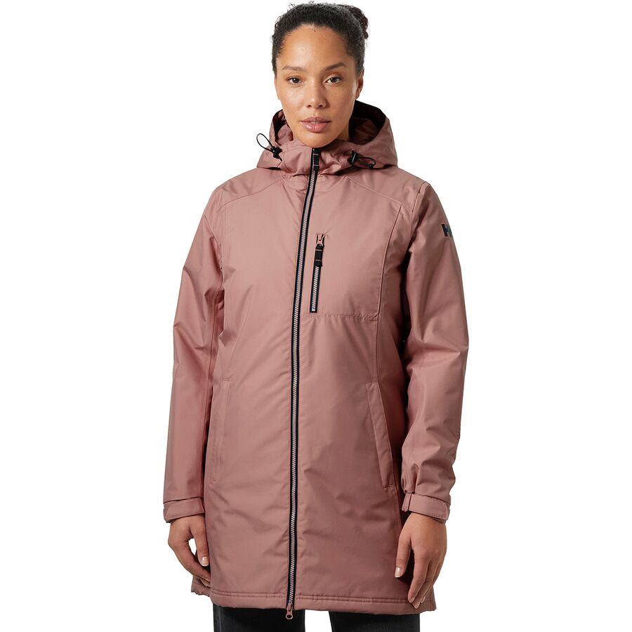 Женская куртка Helly Hansen Long Belfast Winter Insulated, цвет: Пепельный розовый
