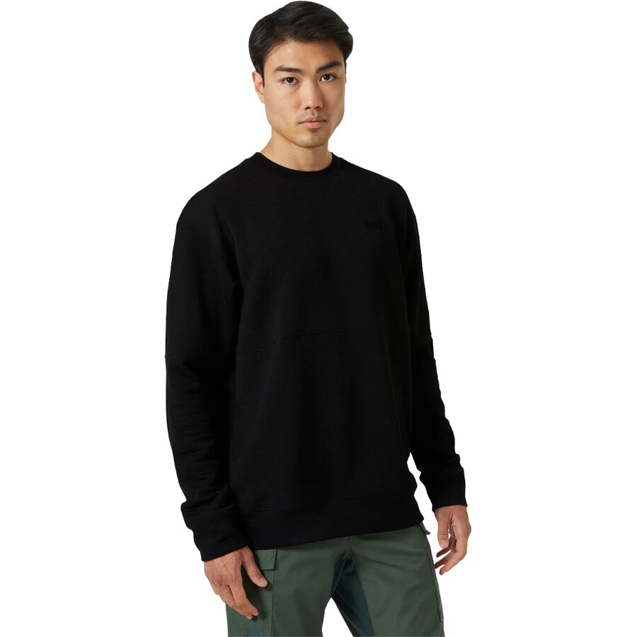 Мужская толстовка Helly Hansen Evolved Air Crewneck, цвет: Чёрный