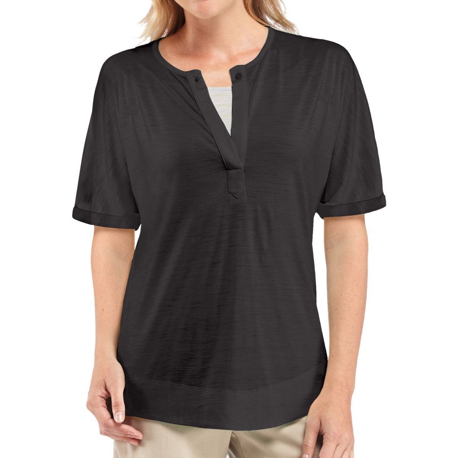 Icebreaker Willow Henley Shirt – Short-Sleeve - Women's | Backcountry.com