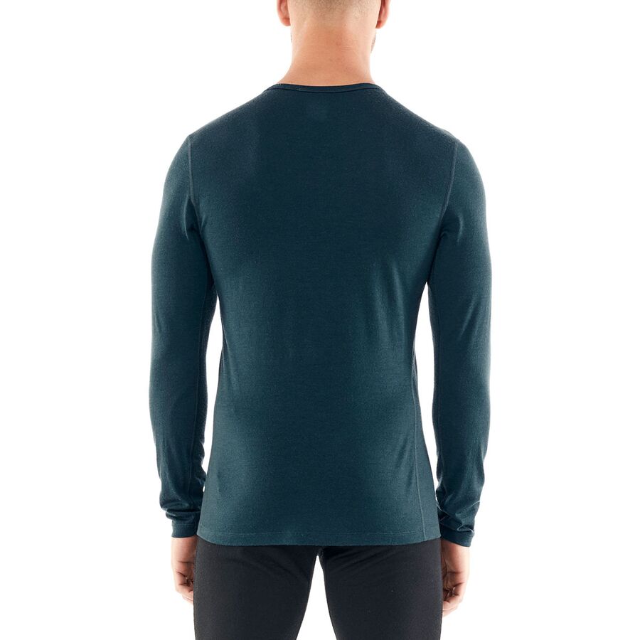 Icebreaker Men’s 200 Oasis Half Zip Base Layer – 100% Merino Wool Thermal Top